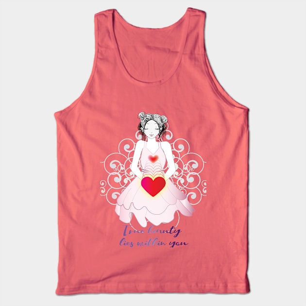 True Beauty Lies Within You Tank Top by Accentuate the Positive 